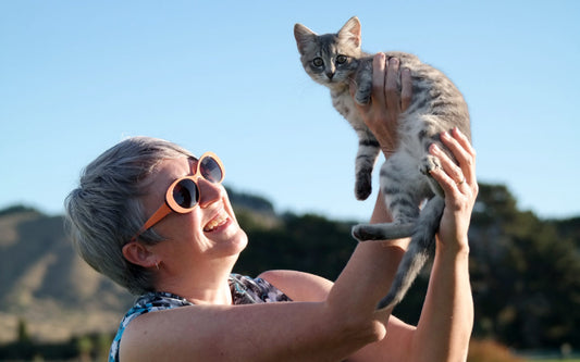 Camilla Cowl Neck Top + Kitten